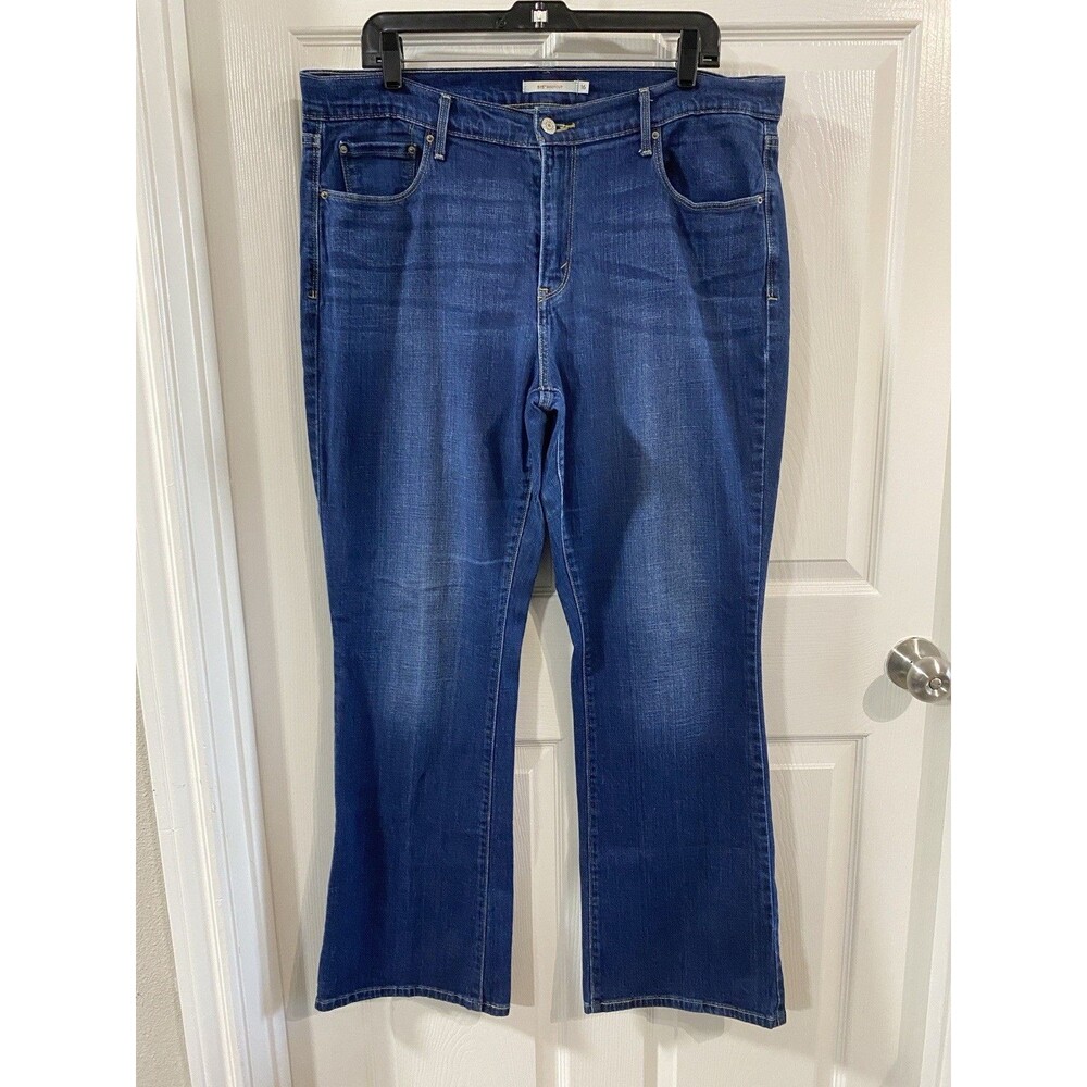 Levi's 515 Dark Wash Bootcut Denim Mid-Rise Jeans Western Y2K Classic Size 16